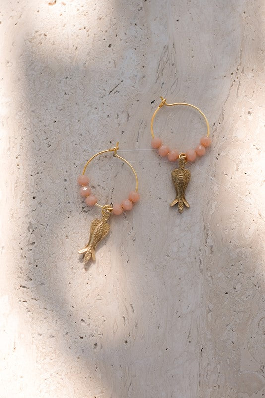 ORECCHINI TULIPANO AD ANELLA