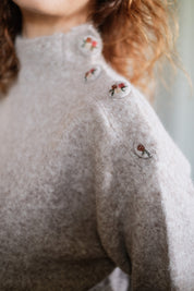 MAGLIA ECRU DOLCE ROSELLINA