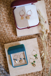 ORECCHINI NINFEA AD ANELLA