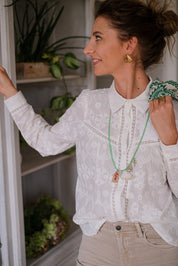 CAMICIA RICAMI GARDENIA