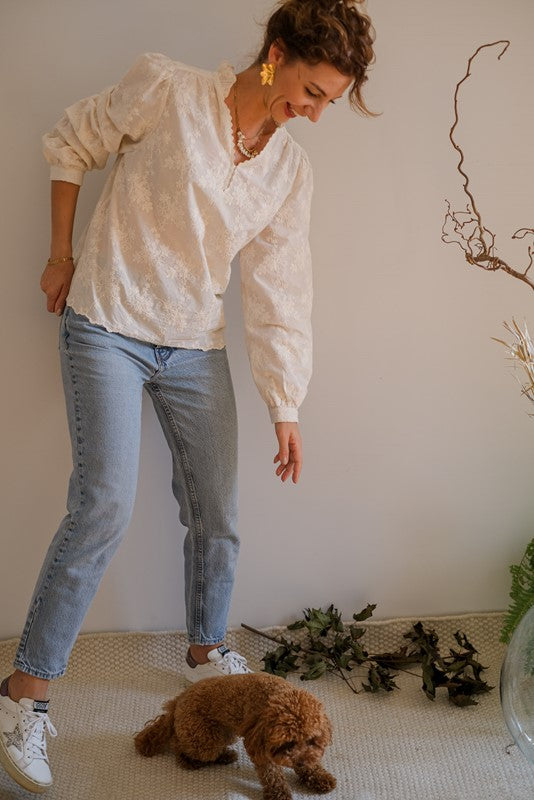 CAMICIA FLOWERLATTE