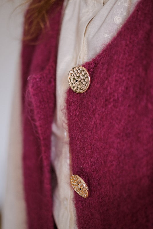 GILET AMARANTO