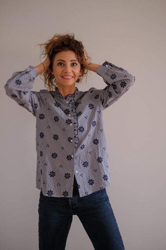CAMICIA NINFEA MARINA