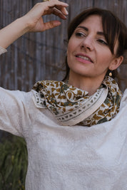 BIG FOULARD LATIKA CUR MACADAMIA