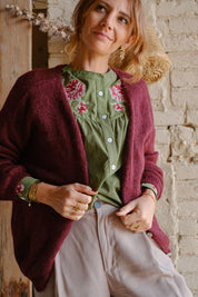 CAMICIA RICAMATA VERDE
