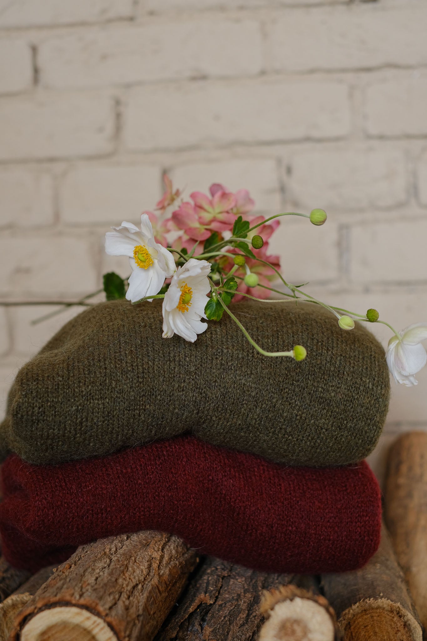MAGLIA BABY ALPACA BORGOGNA