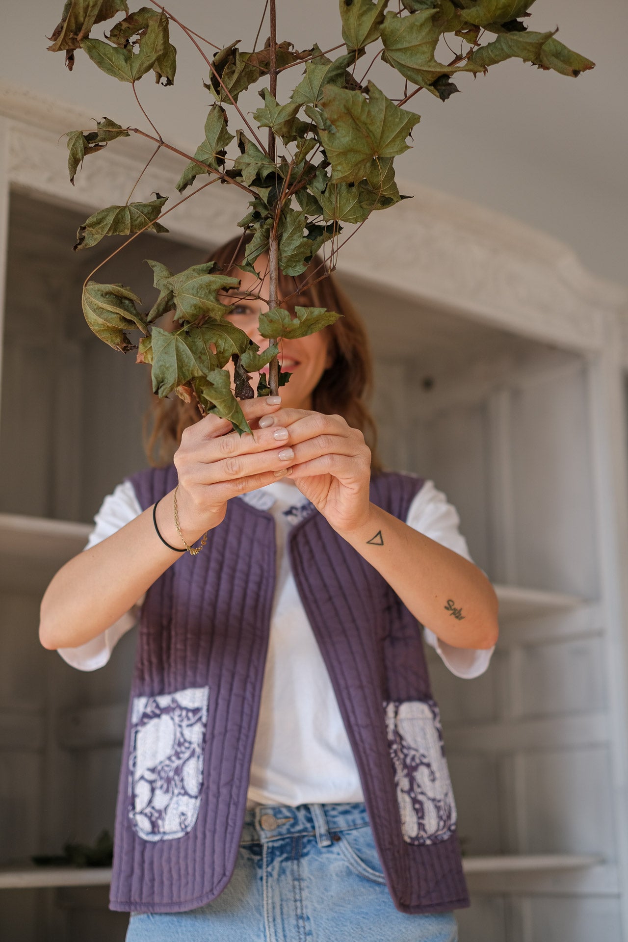 GILET MATELASSÉE  MEERA BLEUET