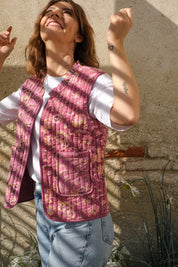 GILET MATELASSÉE  CASSIS