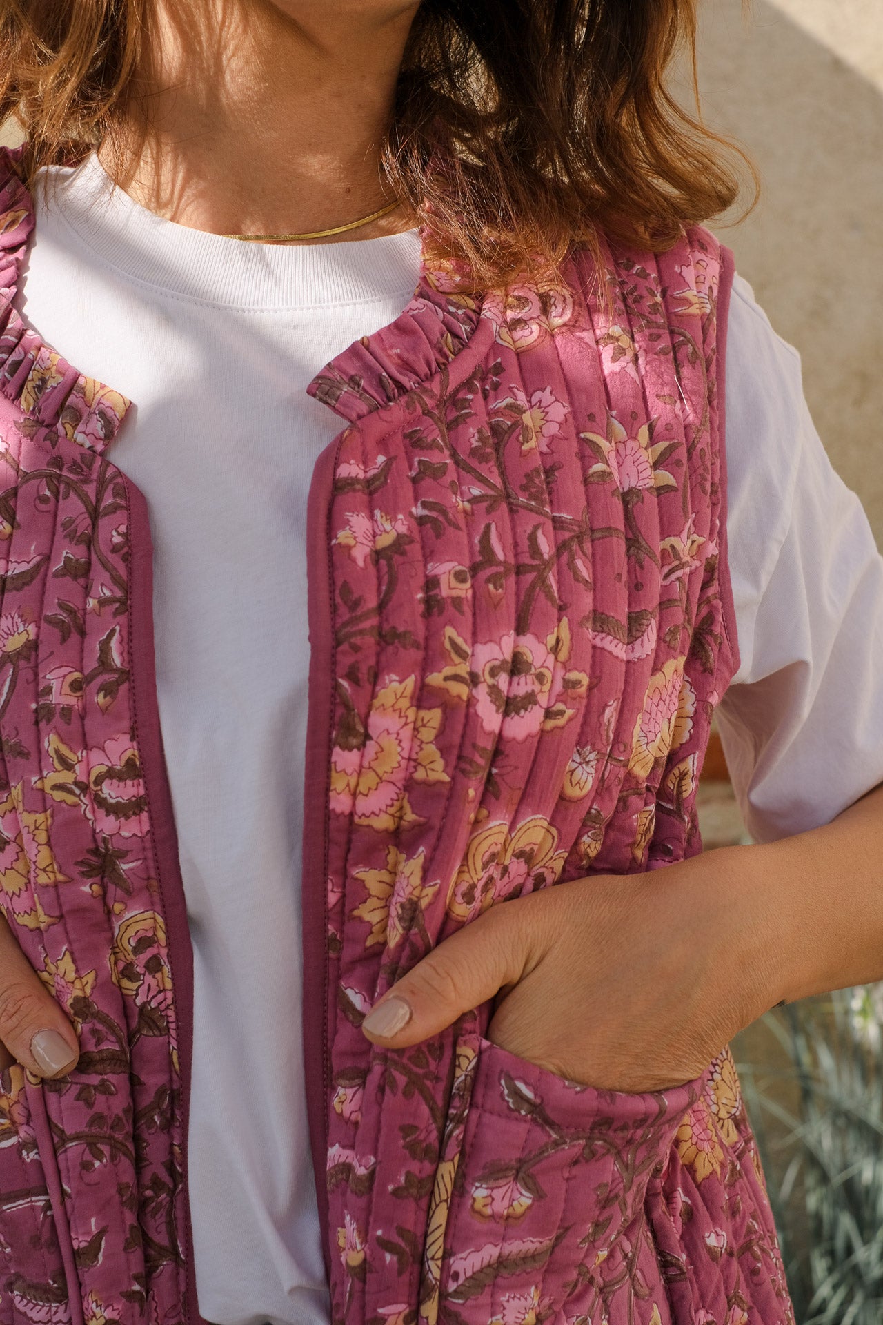 GILET MATELASSÉE  CASSIS