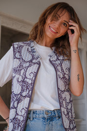 GILET MATELASSÉE  MEERA BLEUET