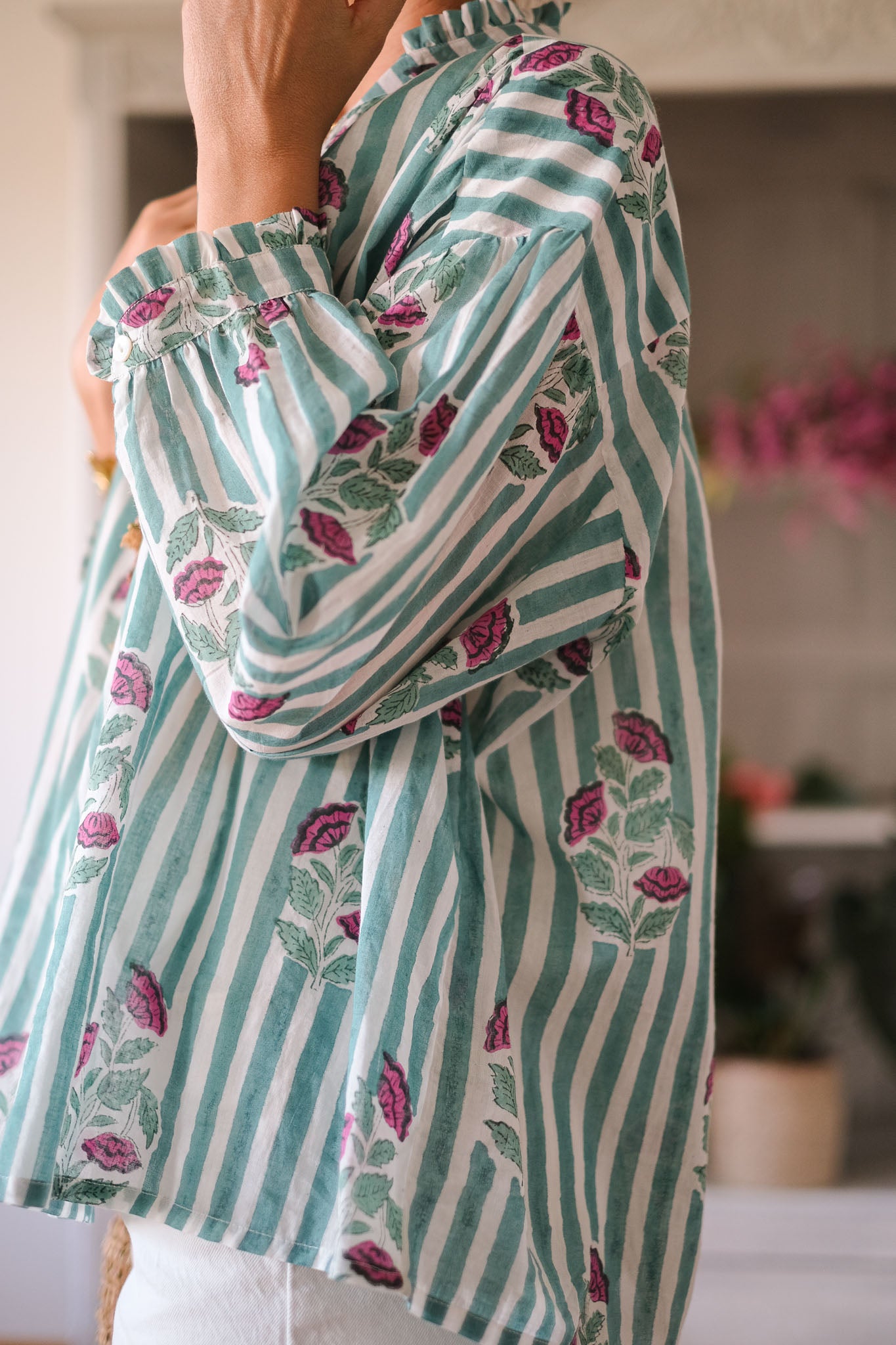 CAMICIA JUNE VERDE ACQUA BEAULIEU