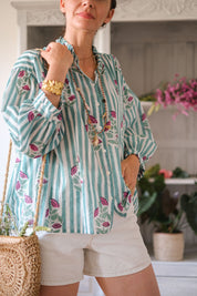 CAMICIA JUNE VERDE ACQUA BEAULIEU