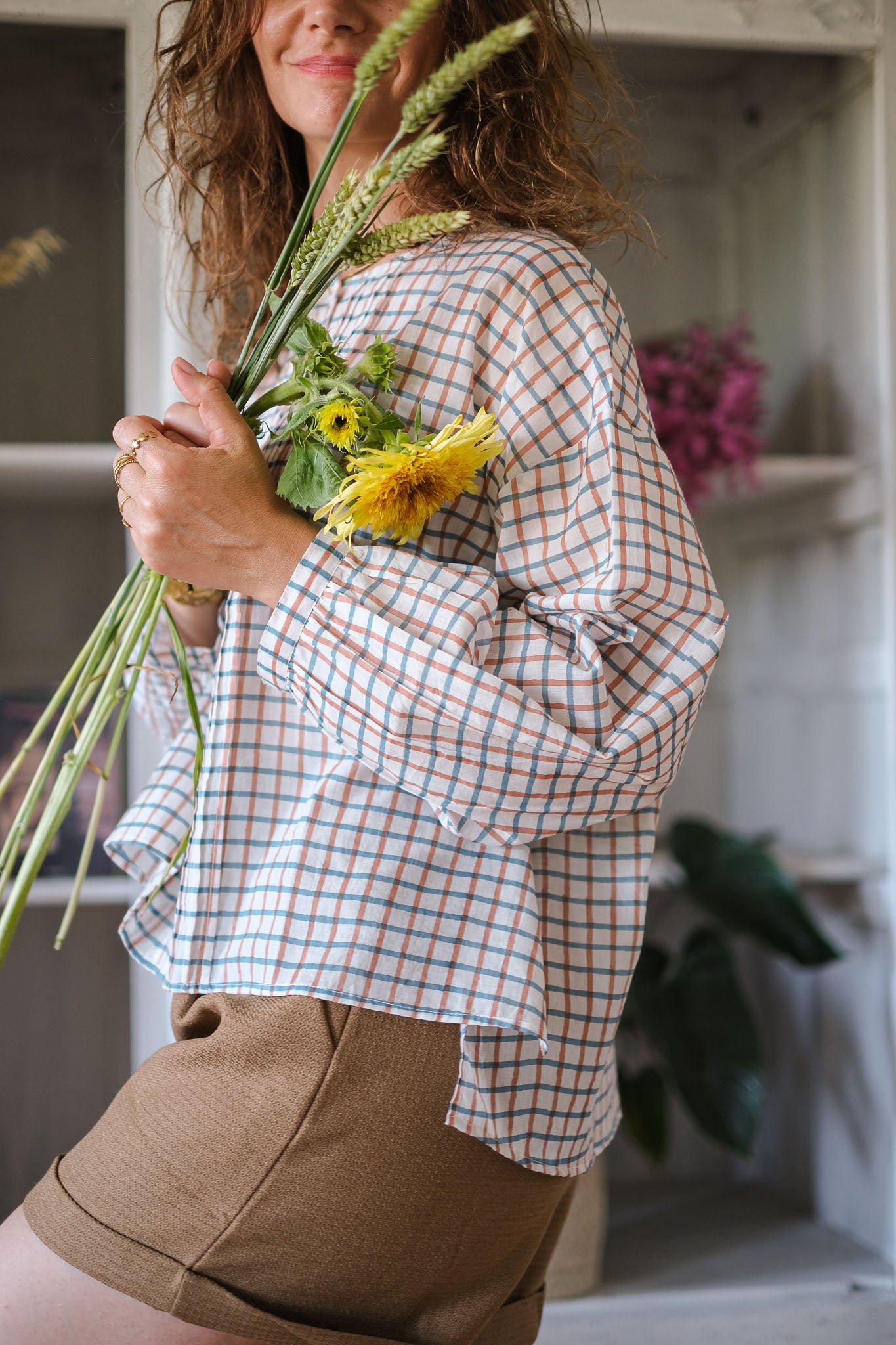 CAMICIA JULIET TURCHESE TERRA CROISETTE