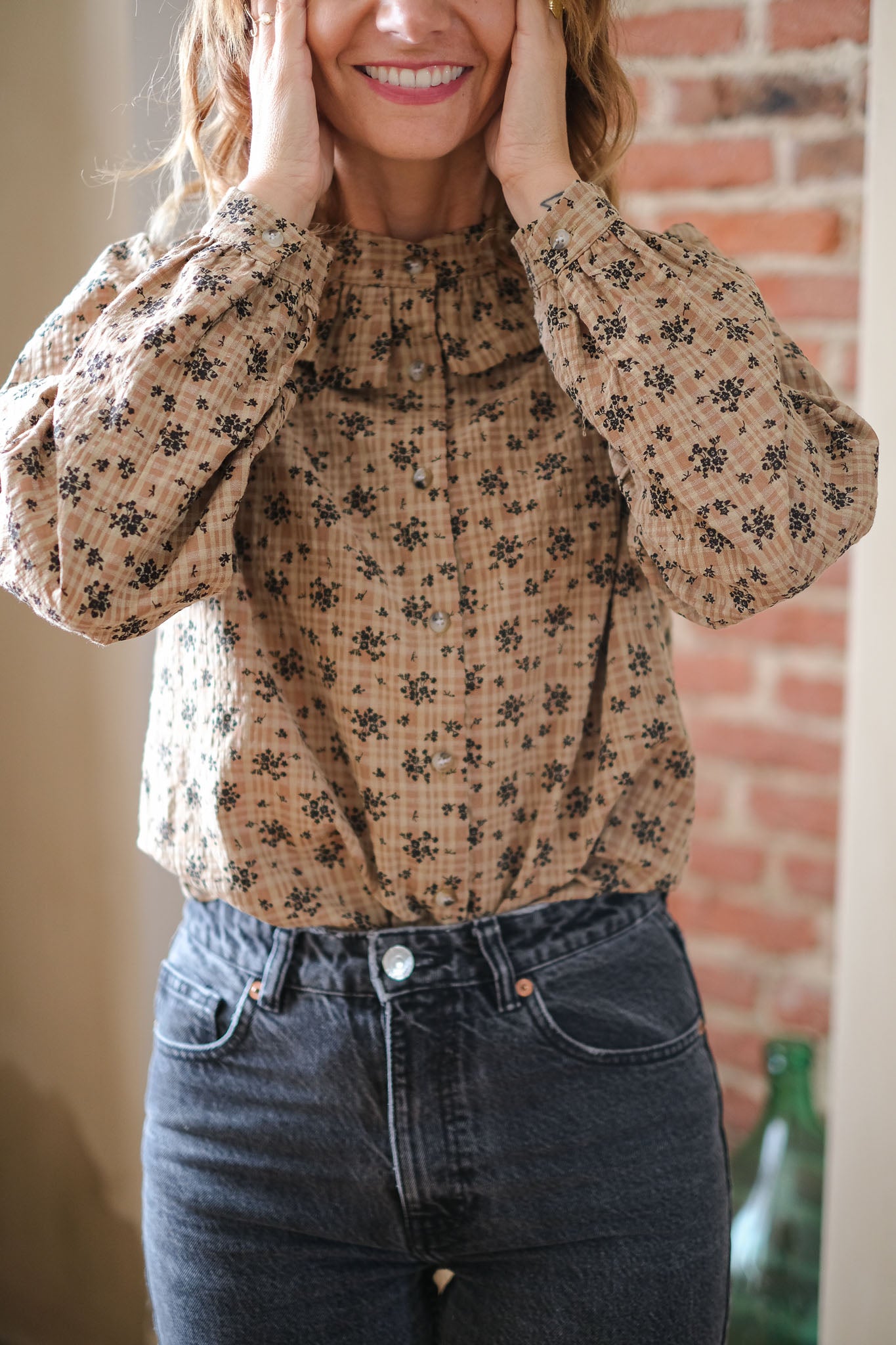 CAMICIA FIORI AMBRA