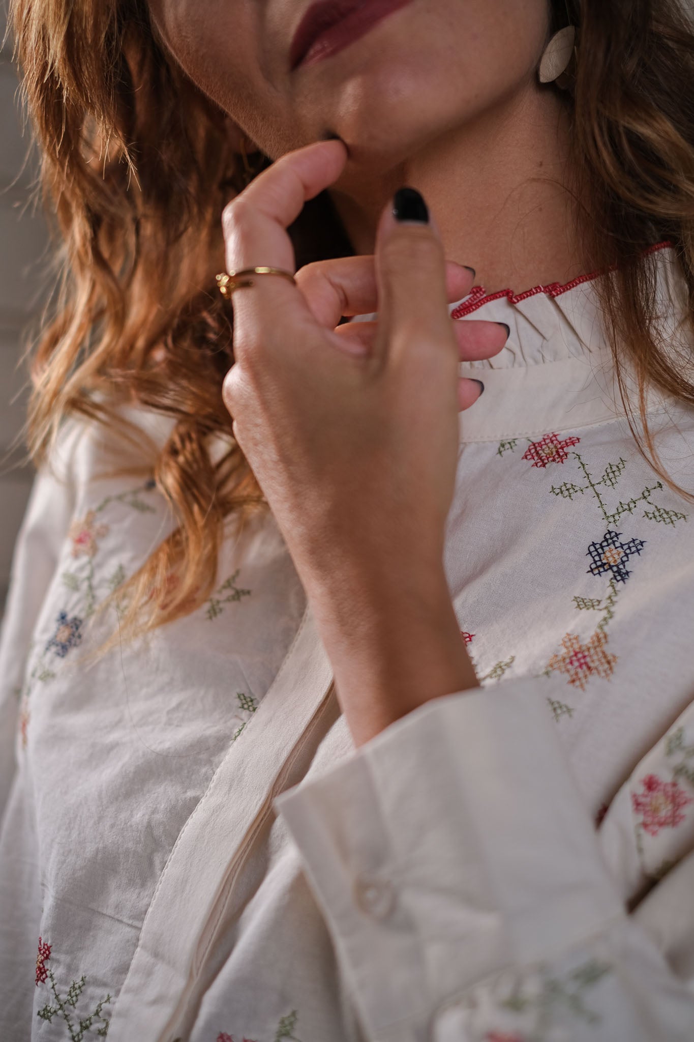 CAMICIA RICAMI ELSA