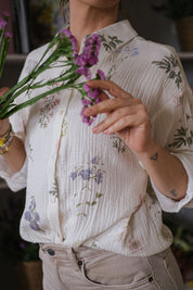 CAMICIA MUSSOLA BOTANICA