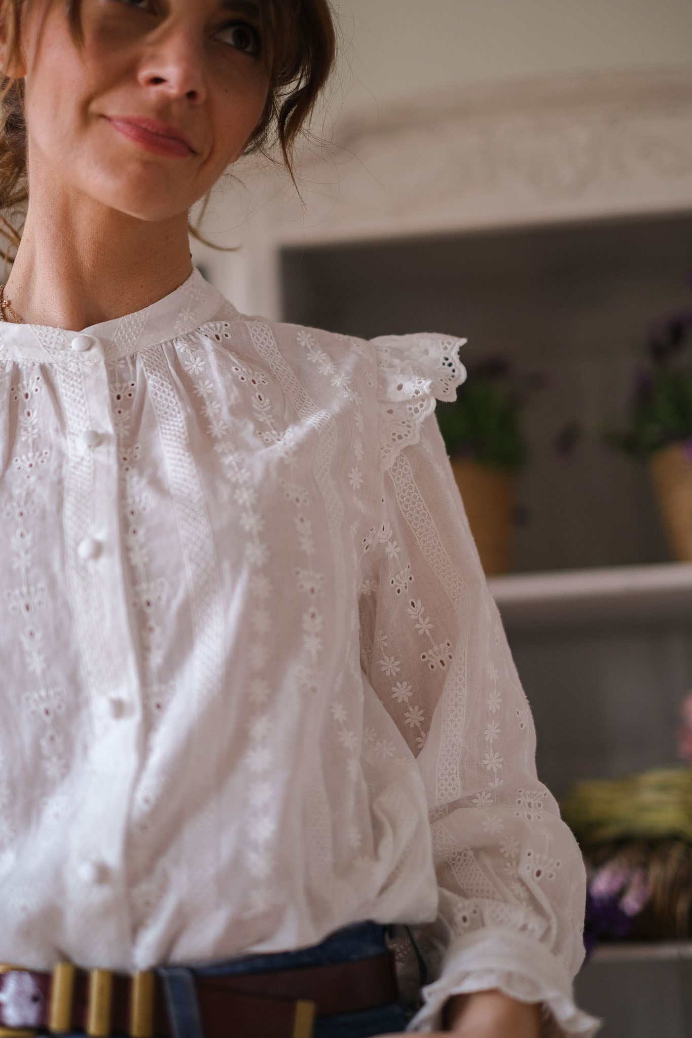 CAMICIA COTTON VOLANT