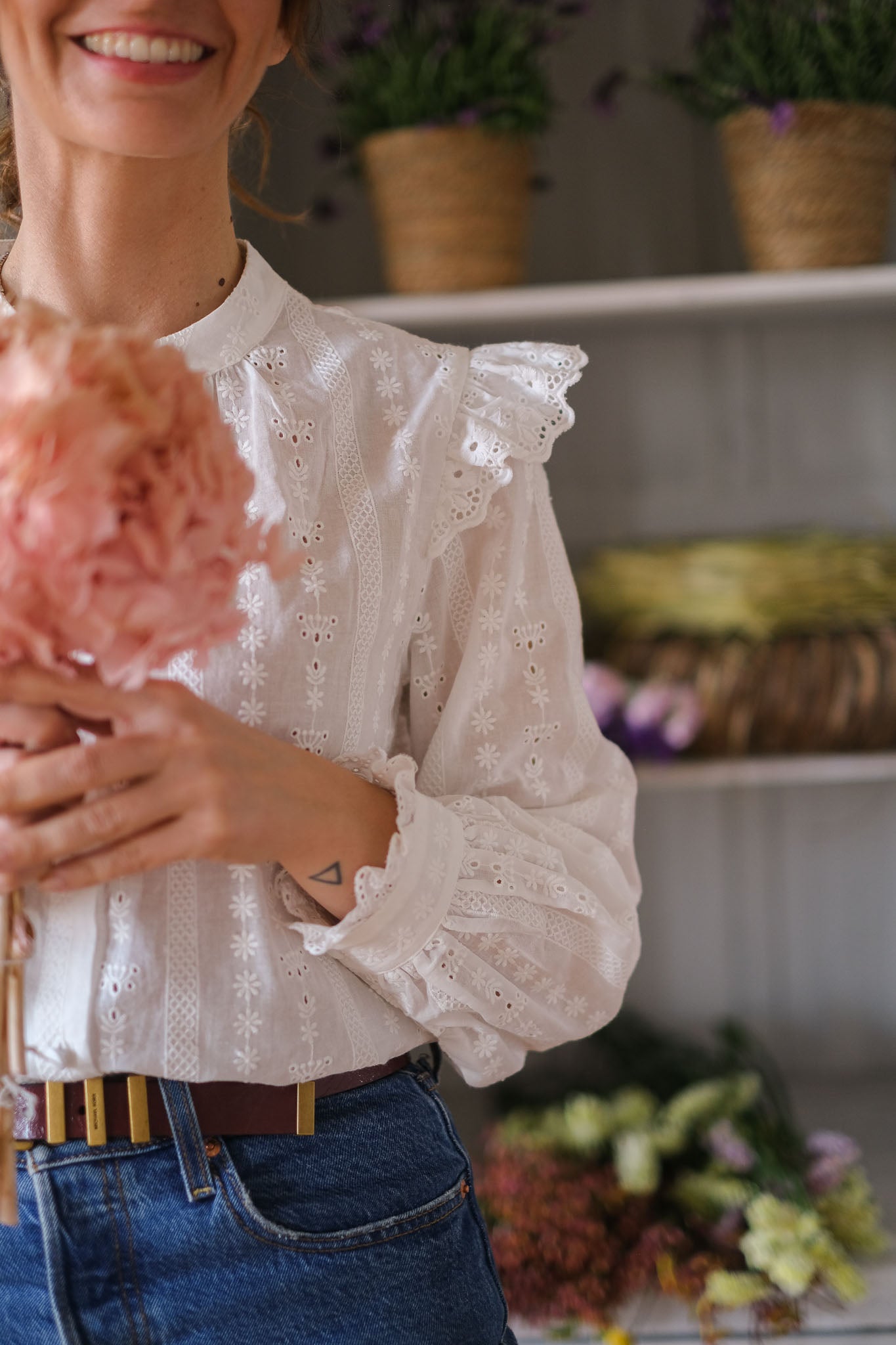 CAMICIA COTTON VOLANT