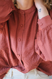 CAMICIA TERRA IN FIORE