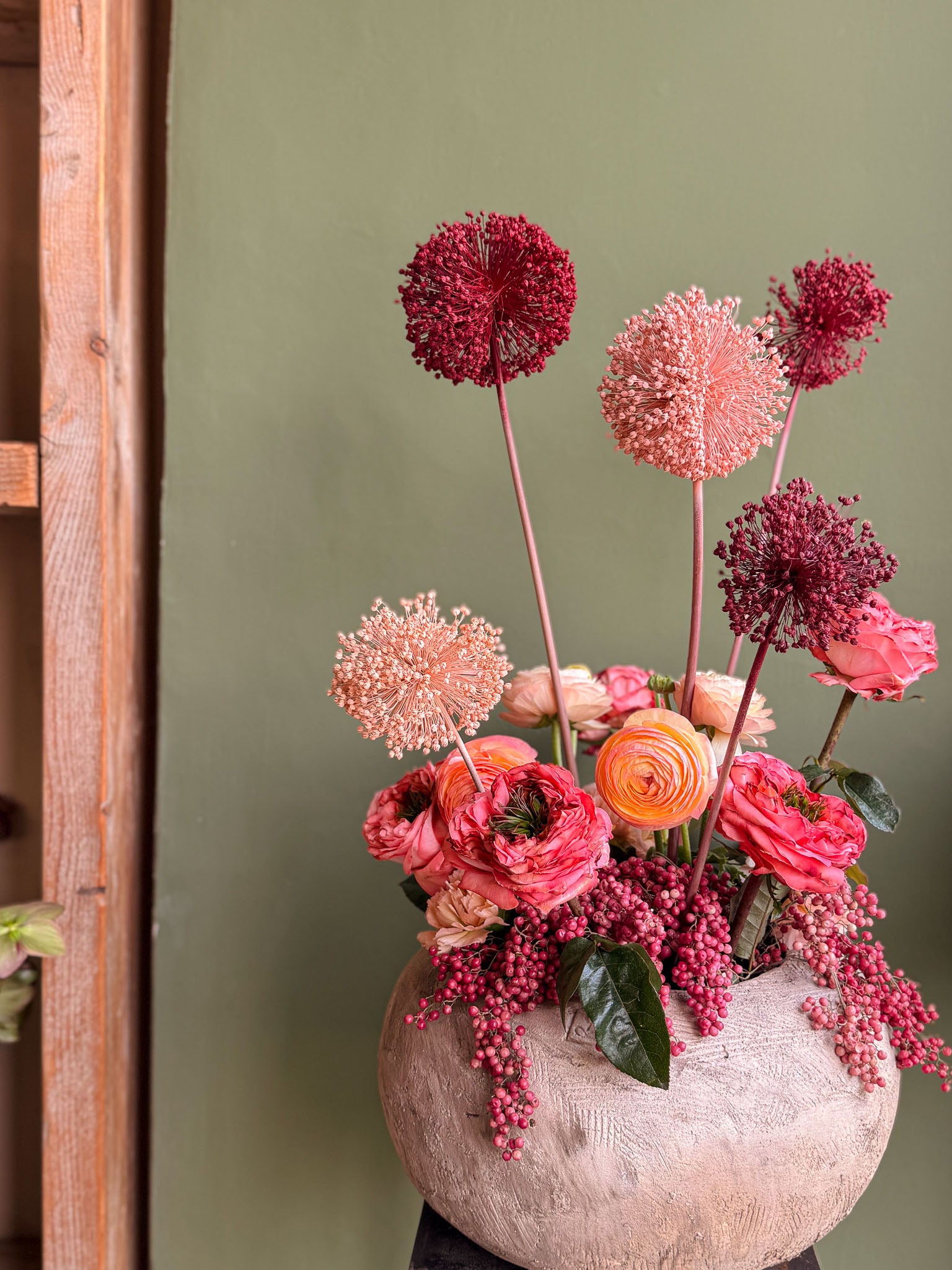 Composizione Fiori Secchi e Allium