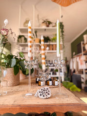 BRILLAFIOCCO GRANDE CANDELABRO TRASPARENTE