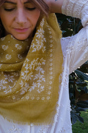 FOULARD IN LANA KARMA CAMEL