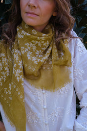 FOULARD IN LANA KARMA CAMEL