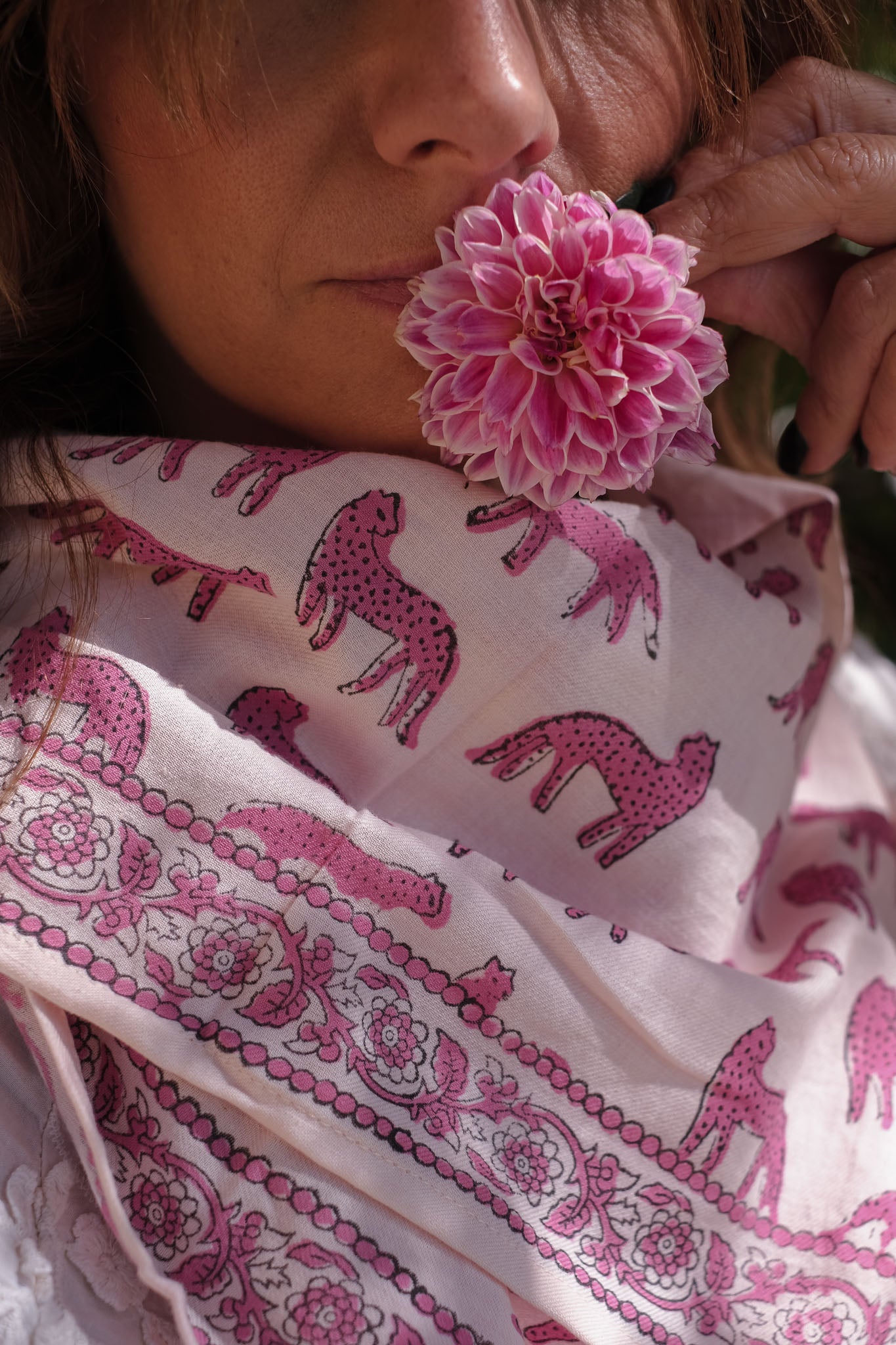 BIG FOULARD LATIKA BENGALE MACADAMIA