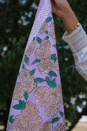 BIG FOULARD LATIKA BLOOM LAVANDE