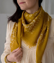 FOULARD IN LANA KARMA CAMEL