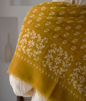 FOULARD IN LANA KARMA CAMEL