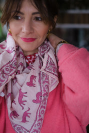 BIG FOULARD LATIKA BENGALE MACADAMIA