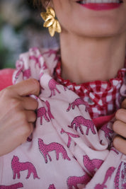 BIG FOULARD LATIKA BENGALE MACADAMIA