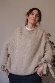 MAGLIA OVERSIZE TULIP SABBIA