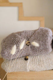 CARDIGAN SEMINI PANNA