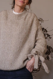 MAGLIA OVERSIZE TULIP SABBIA