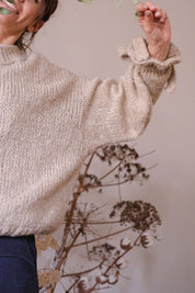 MAGLIA OVERSIZE TULIP SABBIA