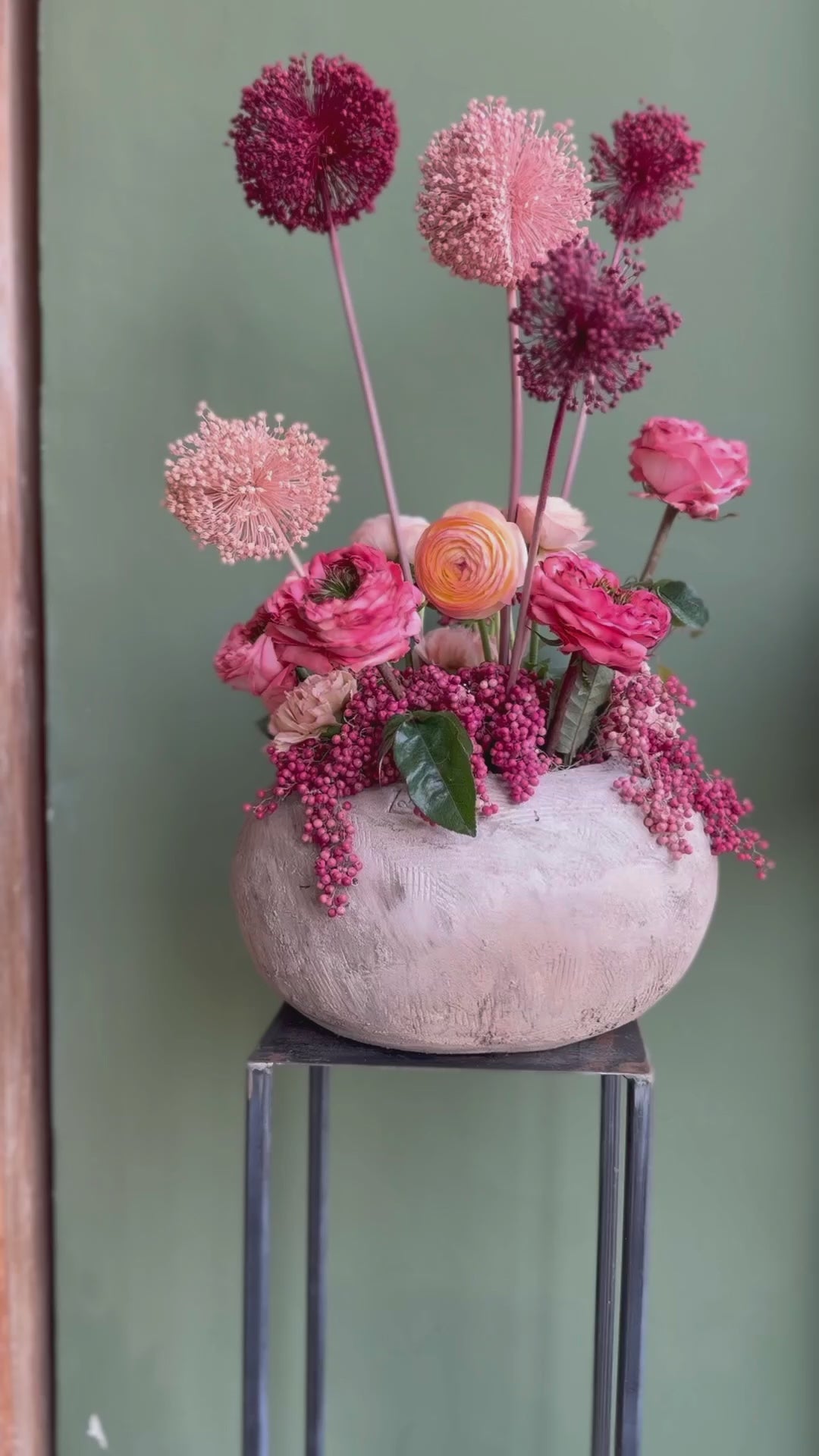 Composizione Fiori Secchi e Allium