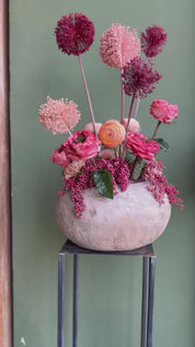 Composizione Fiori Secchi e Allium