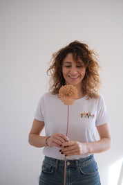 T-SHIRT RICAMI CORONCINA FRAGOLA