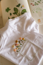 T-SHIRT RICAMI TASCHINO SALVIA