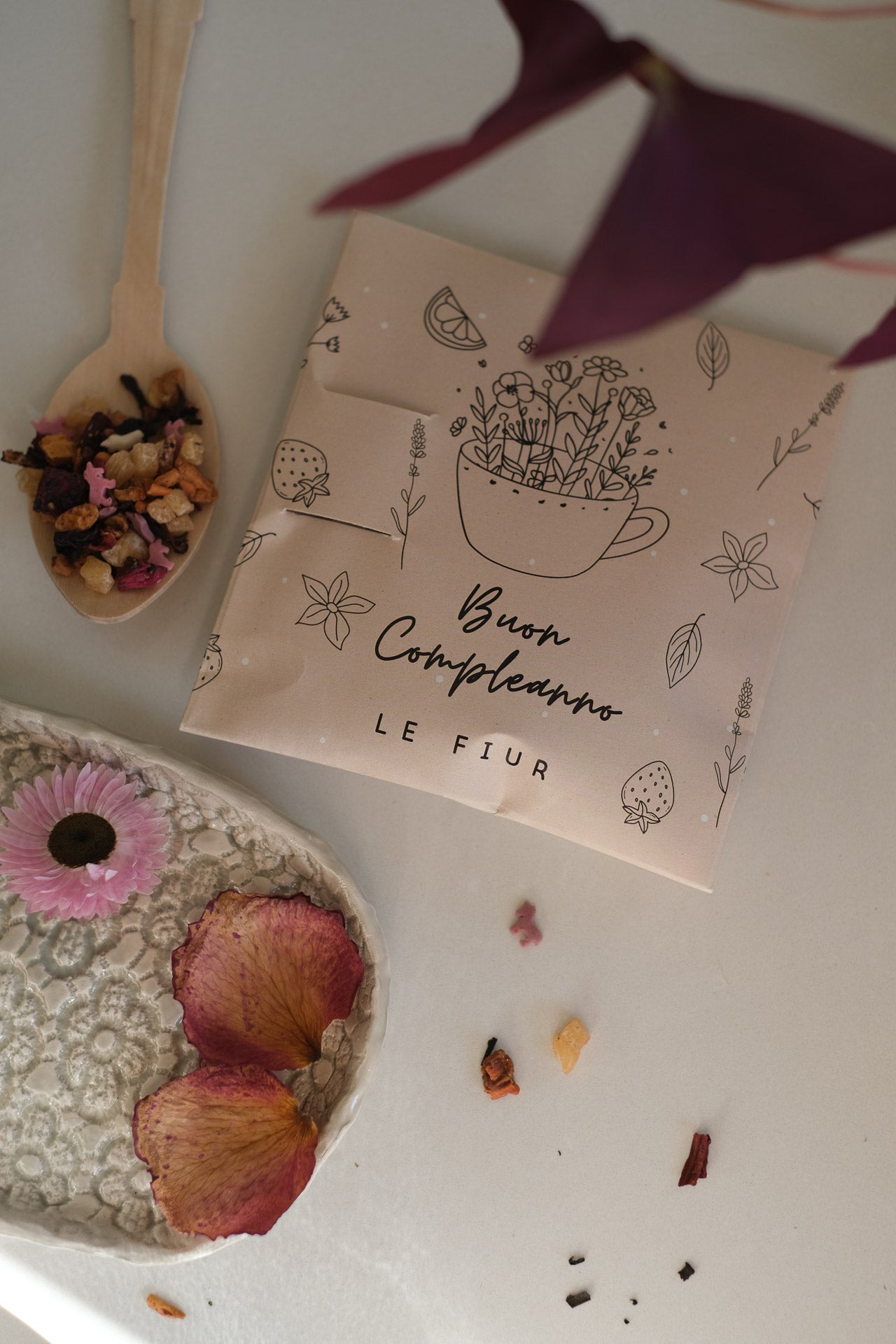 BUSTA INFUSO BUON COMPLEANNO